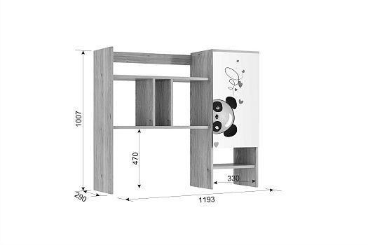 Комплект детской мебели Панда К3 (4130х1035х2100)