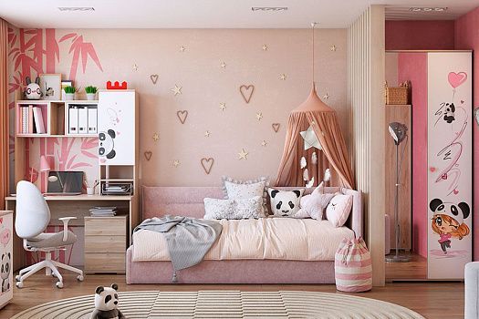 Комплект детской мебели Панда К3 (4130х1035х2100)