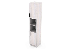 Стол компьютерный №7 Пенал с двумя створками (Ясень Анкор светлый)