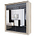 Шкаф-купе №19 (2,0 м) Классик черный (дуб сонома)