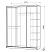 Шкаф-купе Бассо 10-600 77 (полки слева)