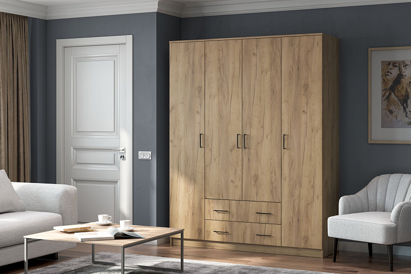ШКАФ ШК 1 ДУБ ЗОЛОТОЙ