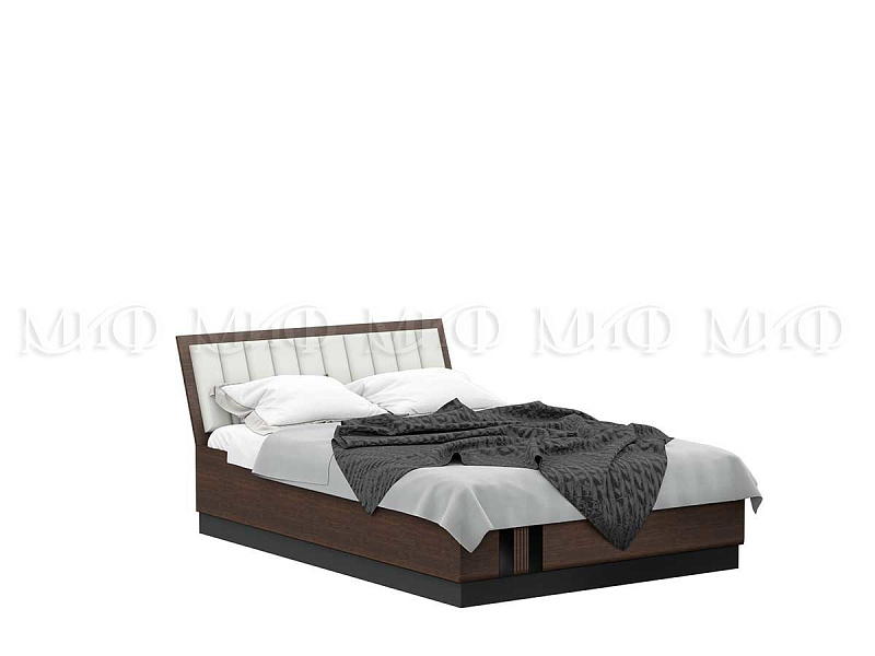 Кровать 1,6 с ортопедом (Дерево, орех)