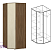 Шкаф угловой Берта-1